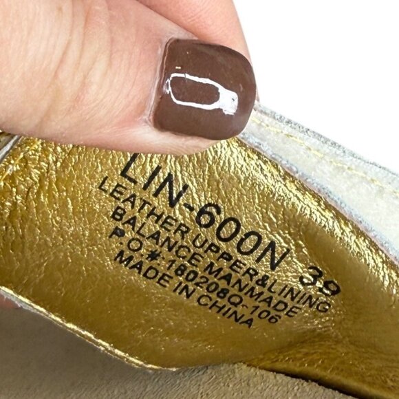 Alegria Women's Clog Linn Embroidered Sandal‎ Adjustable White Leather Euro 39 - Picture 6 of 7